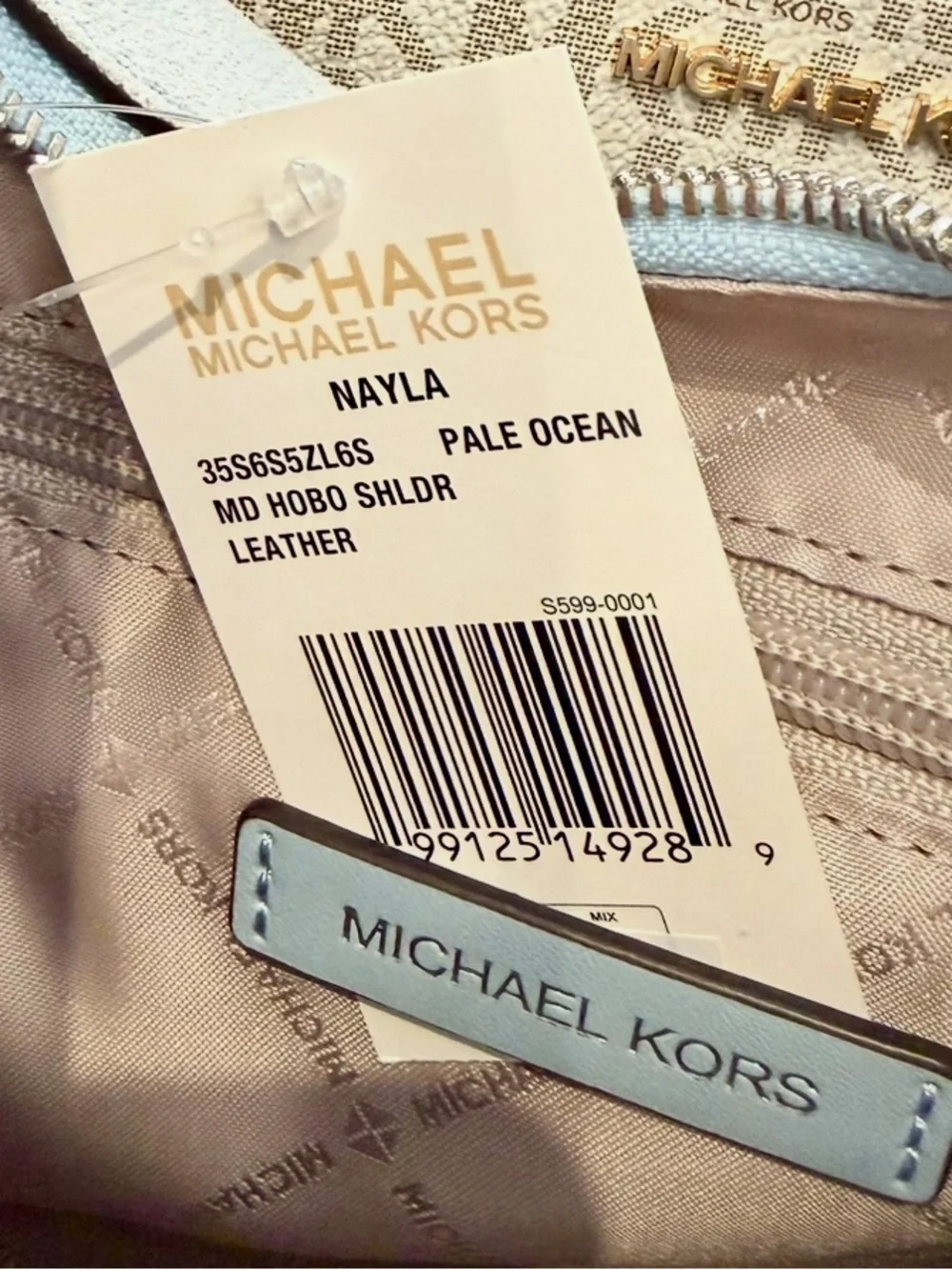 Michael Kors Nayla Medium Suede Hobo Shoulder Bag